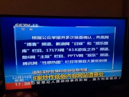 央视曝腾讯凤凰等8家网站炒作低俗内容