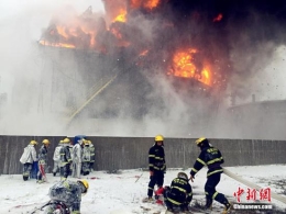 福建漳州PX项目着火事故核心区明火复燃