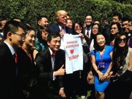 特朗普会华裔选民 “我爱中国和中国人”