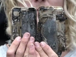 iPhone7起火致机主轿车被烧毁