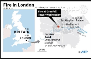 伦敦高楼大火吞噬 暂无中国公民伤亡情况