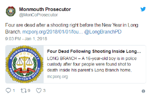 美新泽西州16岁少年枪杀父母姐姐4人死亡