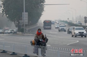 冷空气影响北方大部 京津冀局地霾天气减弱