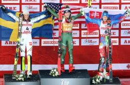 高山滑雪世锦赛女子回转 希弗林创纪录4连冠