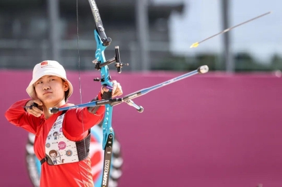 2队小将安琦轩获得奥运模拟赛女子个人冠军