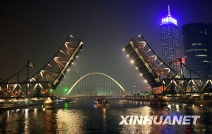 天津解放桥沉睡30余年重新恢复开启功能[组图]