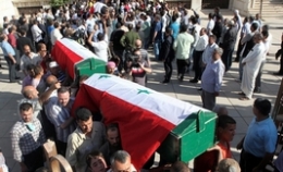 叙利亚首都连环爆炸案遇难者葬礼举行
