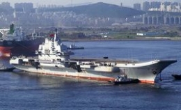 中国航母平台第十次海试出航