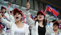东亚运动会上的朝鲜啦啦队