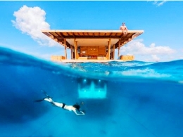 东非海岸建起水下酒店可与鱼儿共眠