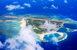 空中航拍西沙群岛 镜头定格“天涯哨兵”
