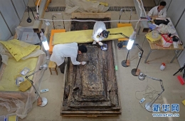 海昏侯墓内棺考古进入后期清理阶段