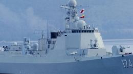 中国海军疑似最新052D舰下水 近防炮升级为1130