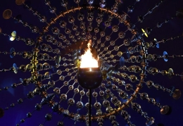 2016巴西里约奥运圣火点燃