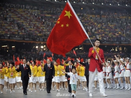 【回顾】北京奥运会姚明引领中国代表团入场