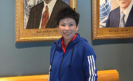邓亚萍联合国参加体育文化交流活动