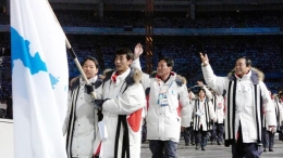 朝韩两国携手运动场