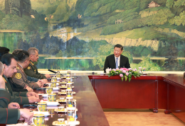 习近平集体会见上海合作组织成员国国防部长