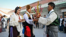 国庆节期间的藏式婚礼