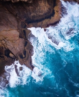 摄影师无人机拍摄迷人澳大利亚海岸线