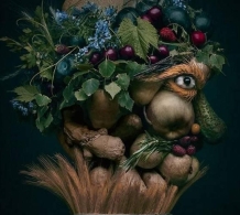 波兰艺术家巧用果蔬创作肖像画