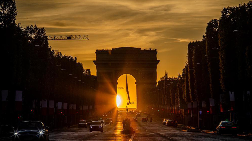 巴黎：日落凯旋门