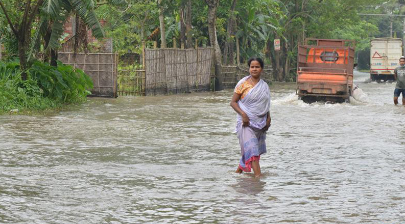 印度阿萨姆邦：洪涝灾害