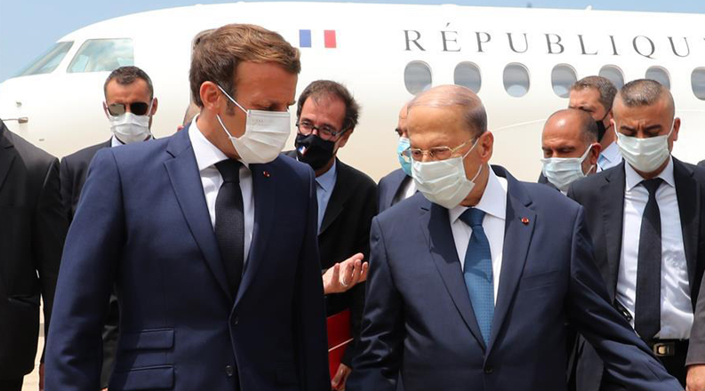 法国总统马克龙访问黎巴嫩