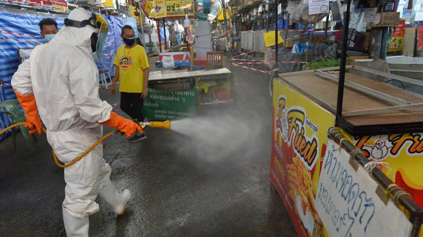 泰国：生鲜市场消毒