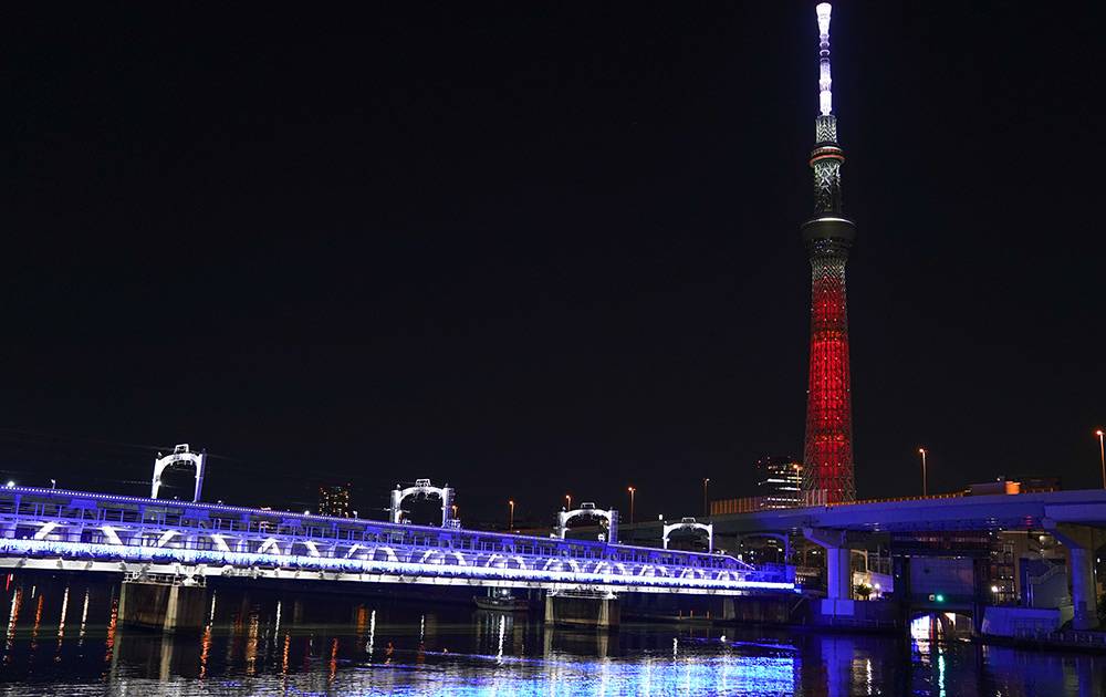 日本：“天空树”为北京冬奥会亮灯