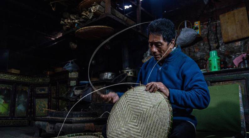 西藏墨脱：传承数百年的竹编技艺
