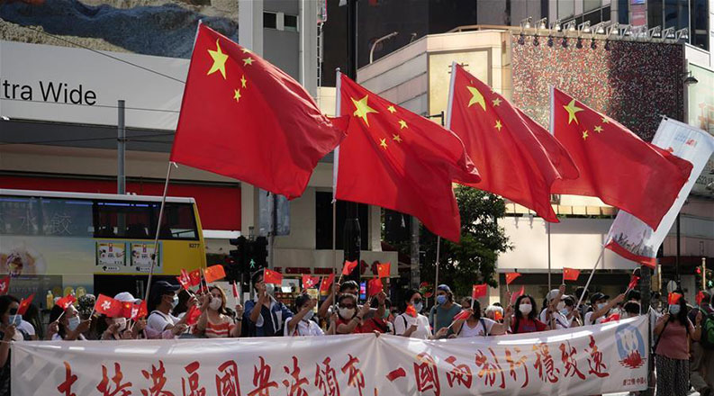 香港市民支持实施香港国安法