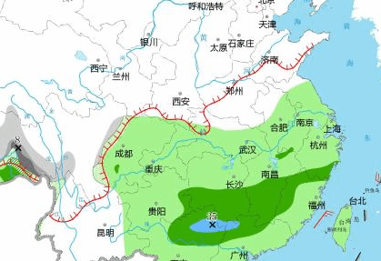 南方阴雨天气持续 华北中南部黄淮四川盆地等地有霾