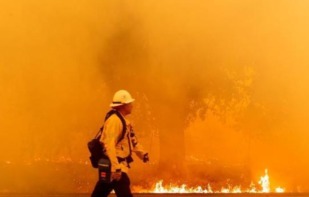 闪电引发美加州史上第二大山火 已致6人死亡