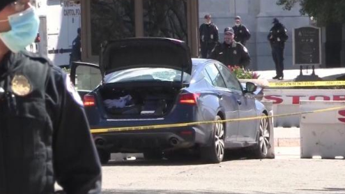  美国会大厦外发生袭警致1死1伤 嫌犯被击毙