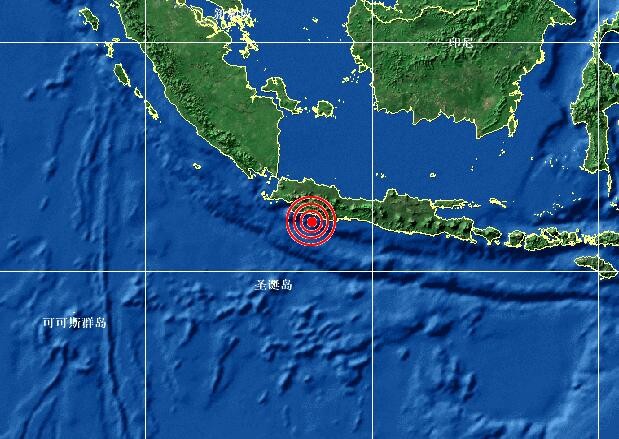 印度尼西亚帕里亚曼以西海域发生6.7级地震