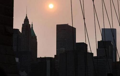 美国纽约市因拥有超过100万座建筑正在下沉