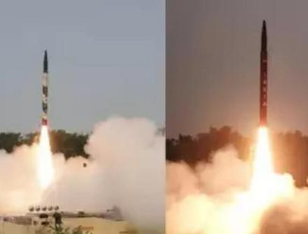 印度成功试射“烈火-1”中程弹道导弹