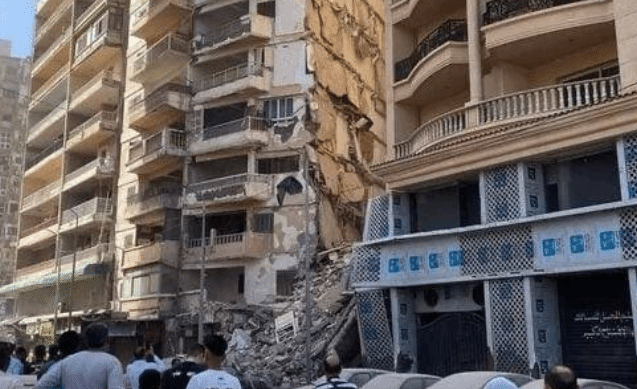 埃及一栋建筑物倒塌 已致1人死亡6人受伤