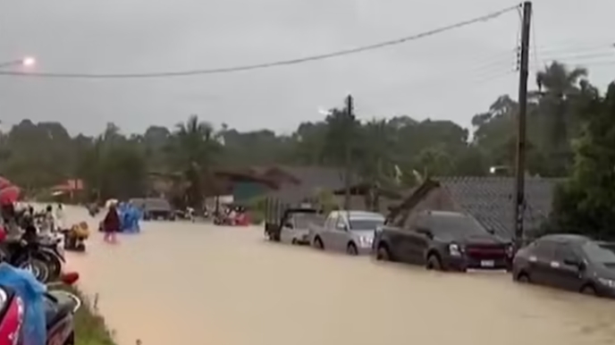 泰国南部特大洪灾 至少有6人死亡