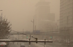 中国强沙尘天气影响范围超过380万平方公里
