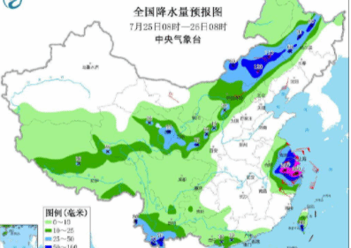 全国15省区市大雨或暴雨 浙江局地有特大暴雨