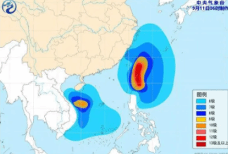 “双台风”来袭 “灿都”明将登陆或擦过台湾