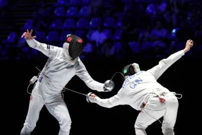 中国男子重剑挑落世界第一 斩获奥运门票