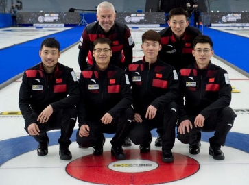 男子冰壶世锦赛中国负日本 循环赛对阵瑞士