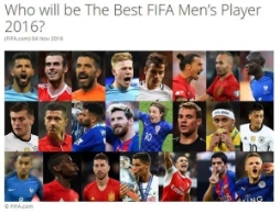 世界足球先生23人候选：C罗梅西领衔 皇马5席