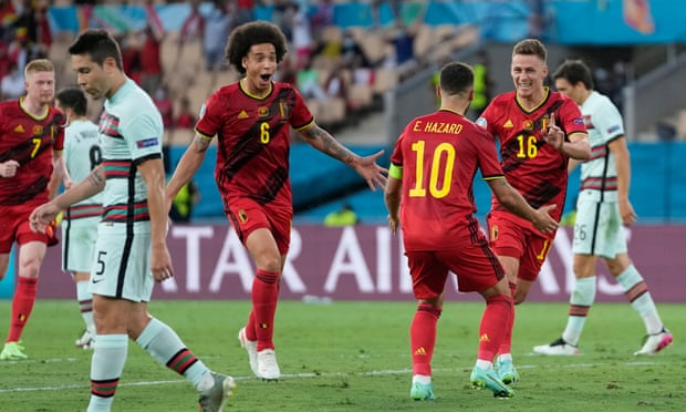 欧洲杯-小阿扎尔进球C罗哑火 比利时胜葡萄牙