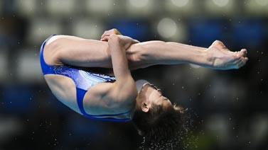 全运跳水女团决赛10米台全红婵第一 广东半程领先