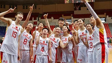 三战全胜杀入亚洲杯四强 中国女篮赢得世界杯门票