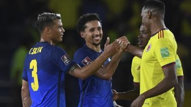 世预赛-巴西0-0战平哥伦比亚 连胜势头被终结